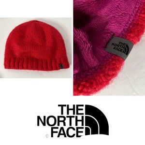 The North Face Orange and Pink Beanie Hat